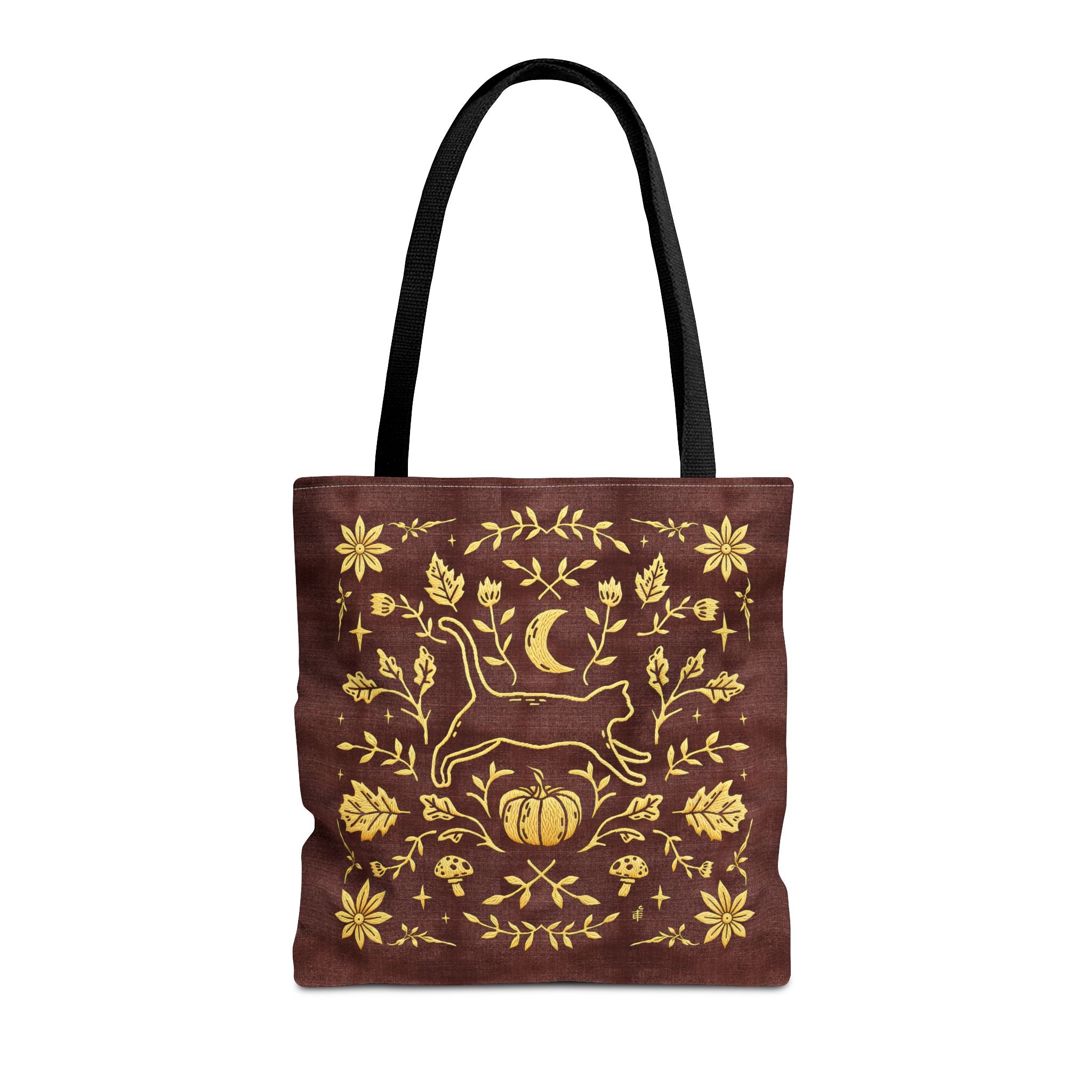 'Autumn Stroll' Auburn Orange Tote Bag