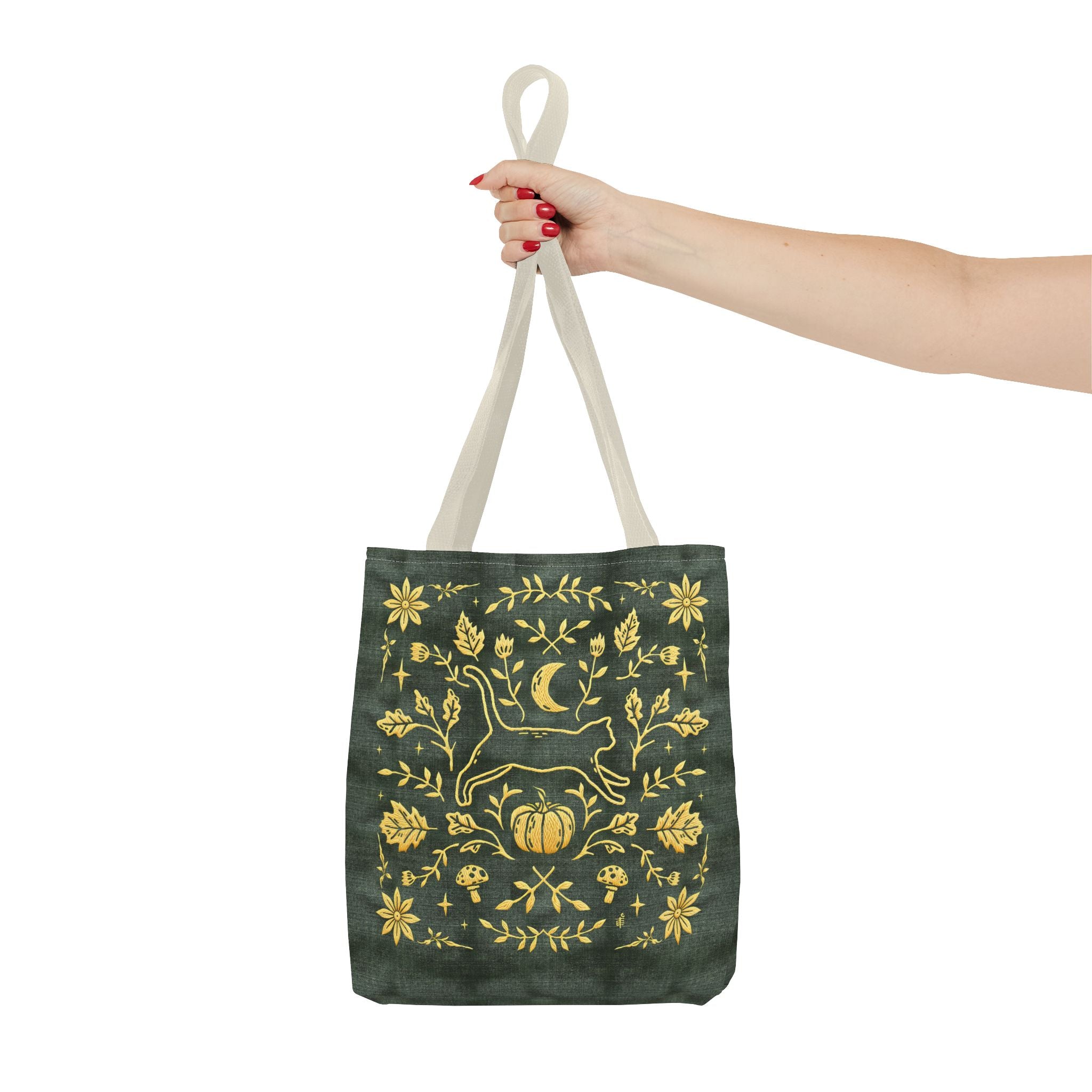 'Autumn Stroll' Legendary Green Tote Bag