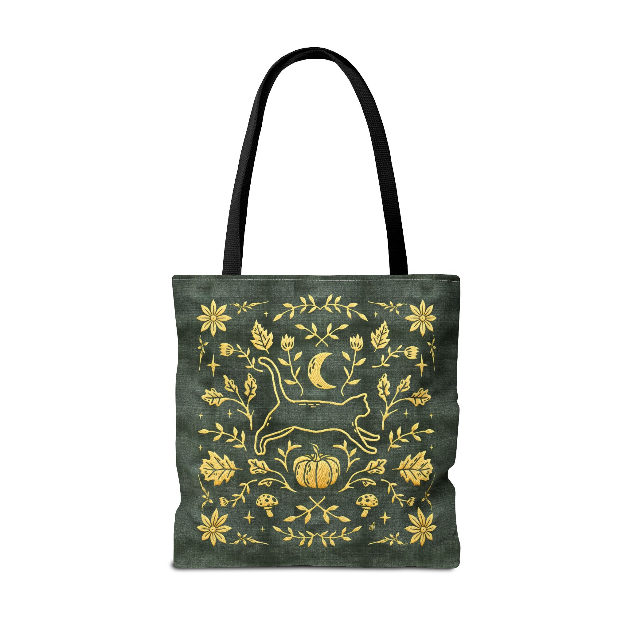 'Autumn Stroll' Legendary Green Tote Bag