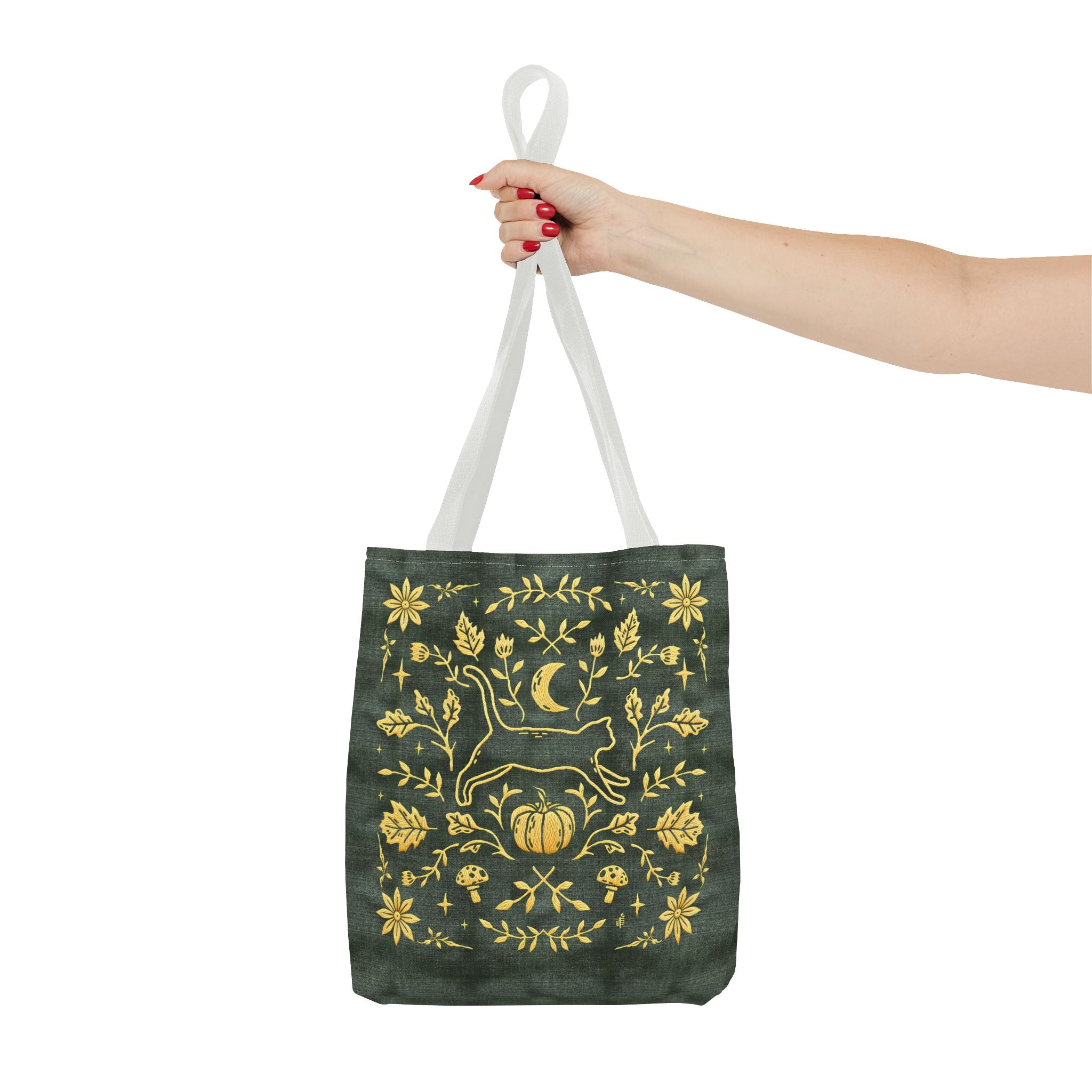 'Autumn Stroll' Legendary Green Tote Bag