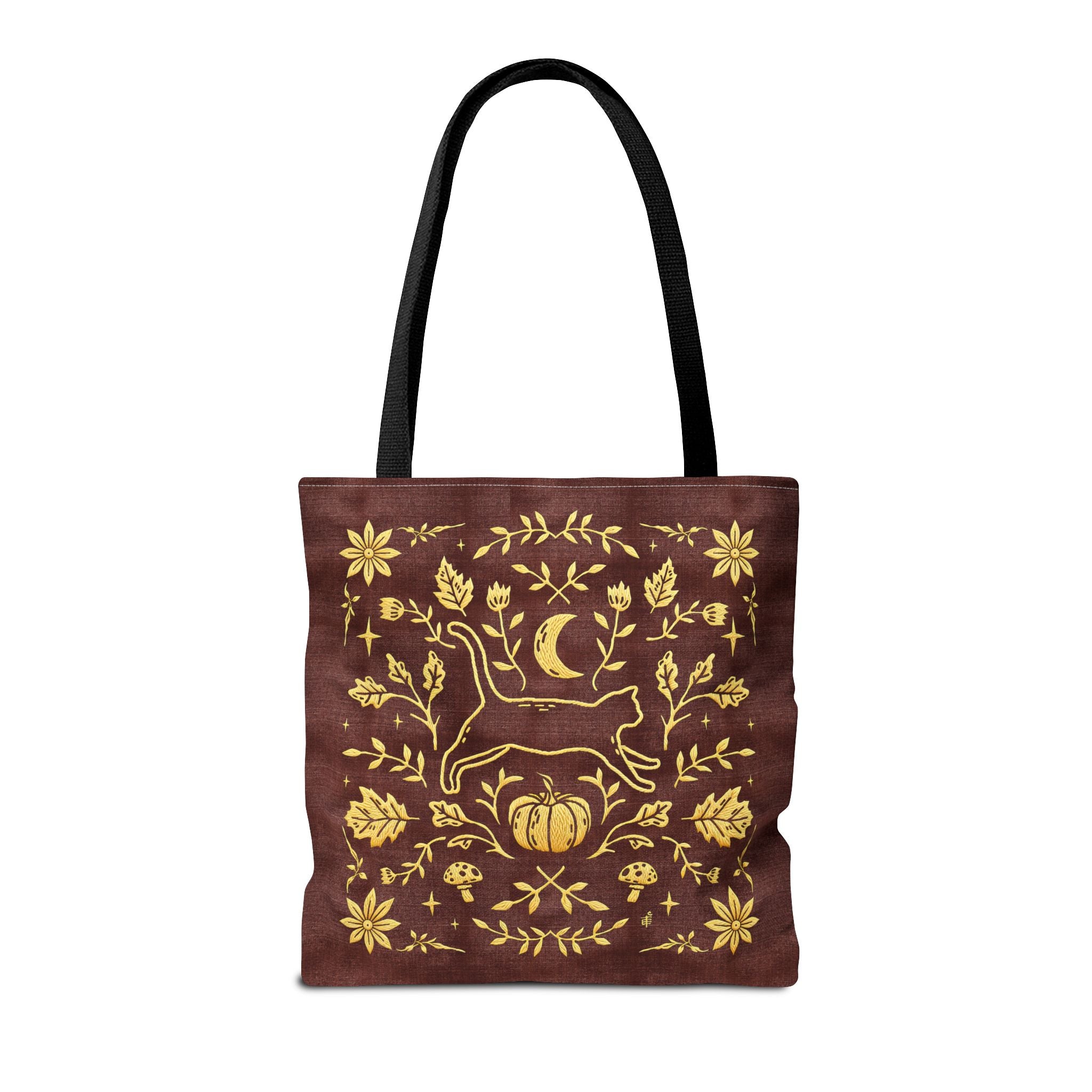 'Autumn Stroll' Auburn Orange Tote Bag