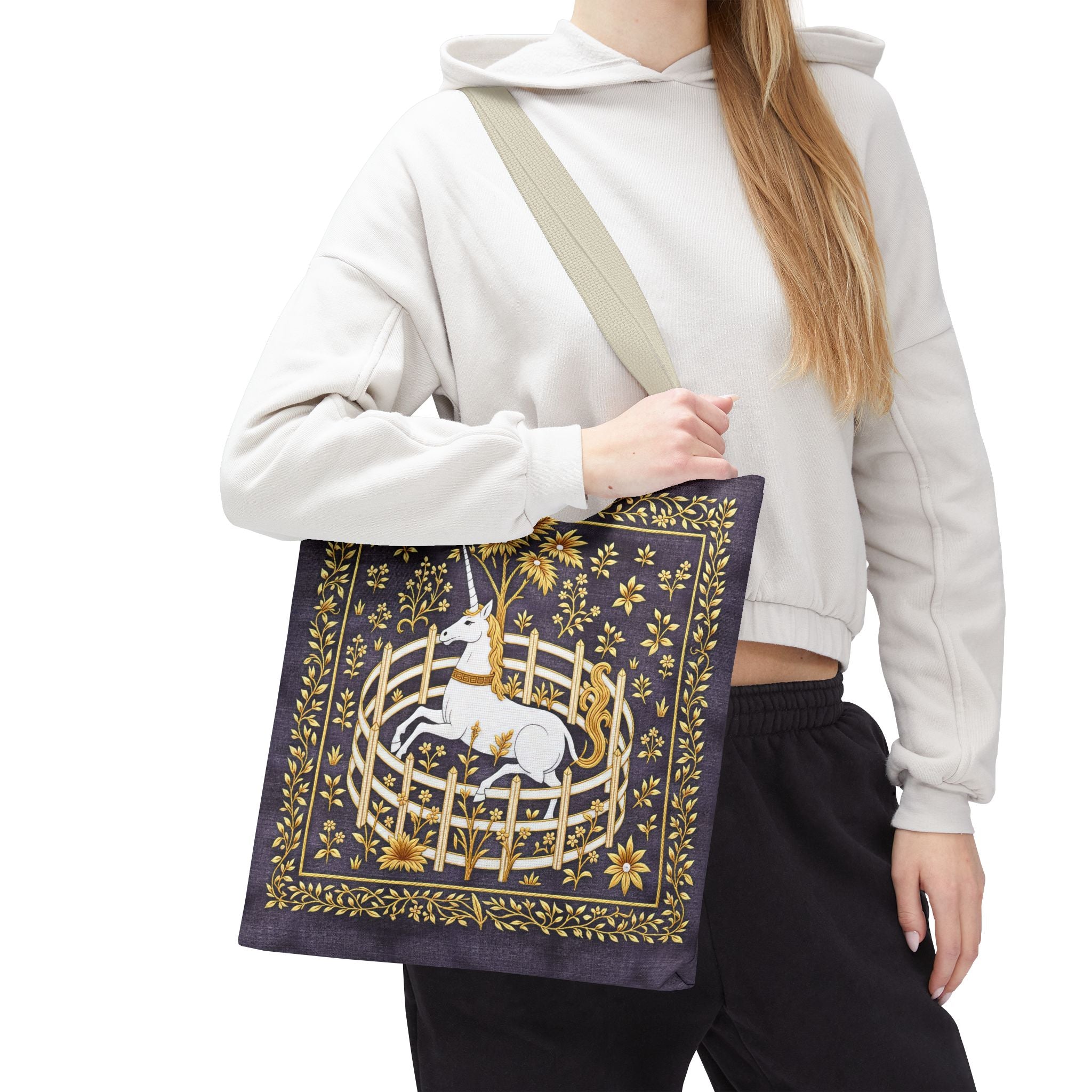 'Unicorn' Royal Purple Tote Bag