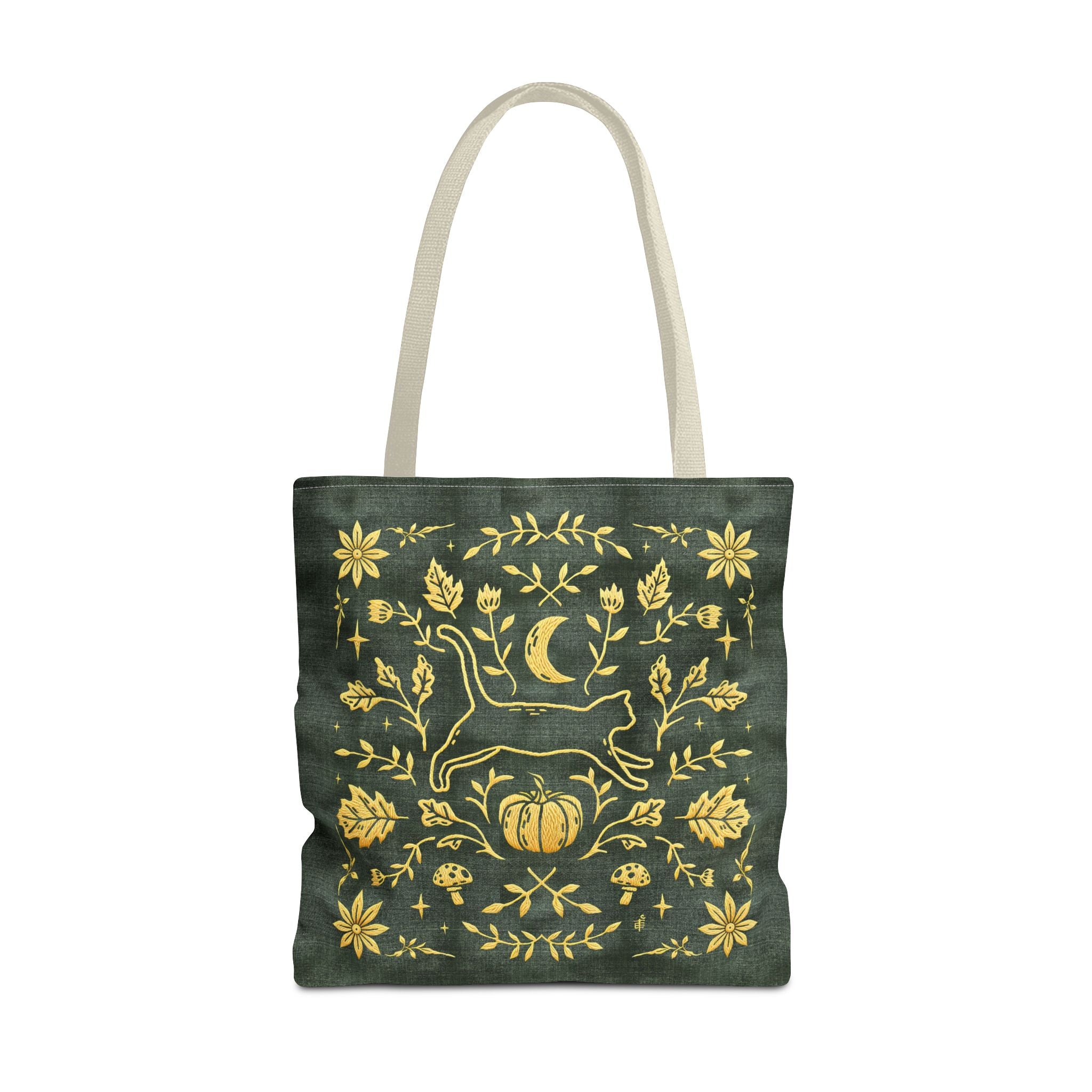 'Autumn Stroll' Legendary Green Tote Bag
