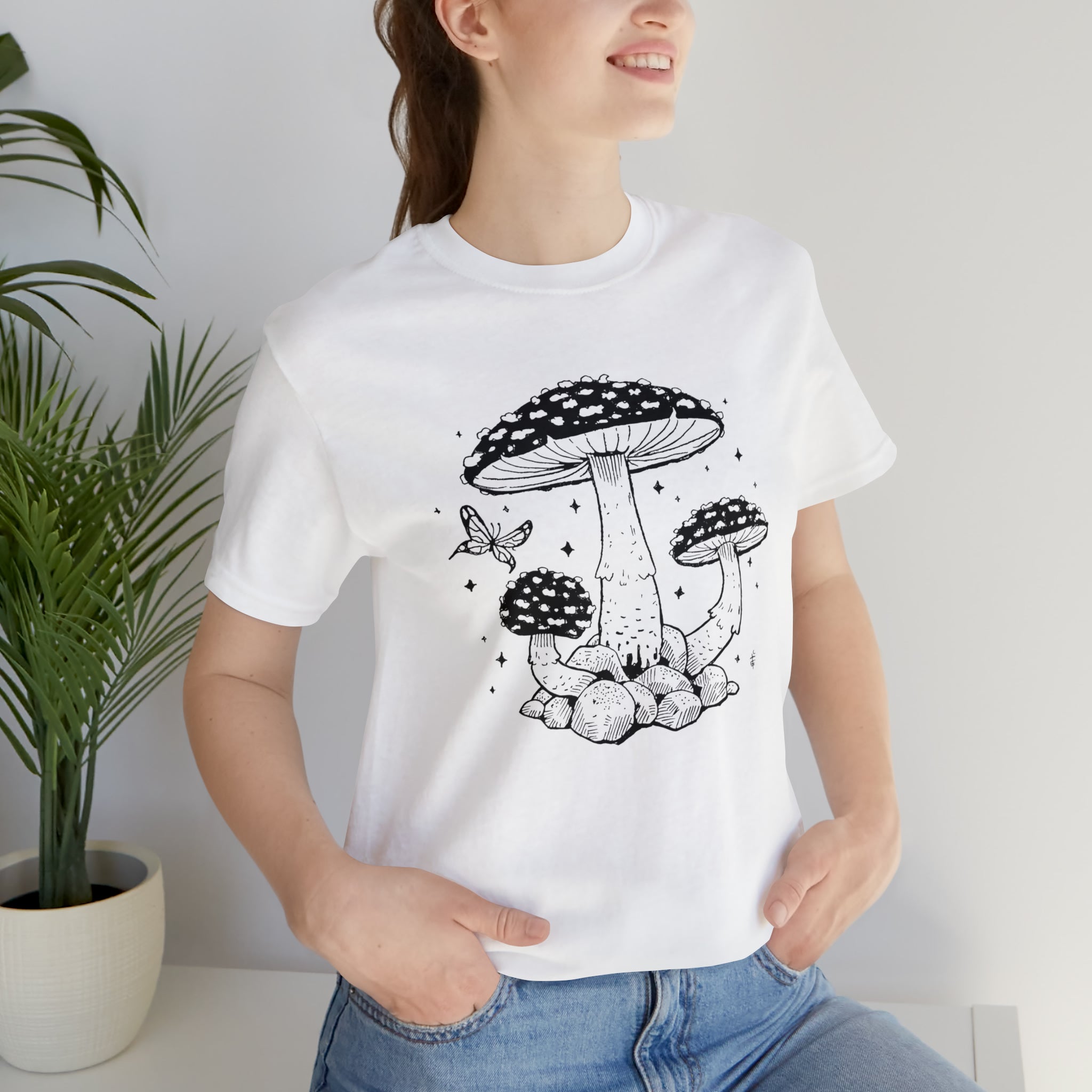 'Fae Mushroom'' Unisex Jersey Tee
