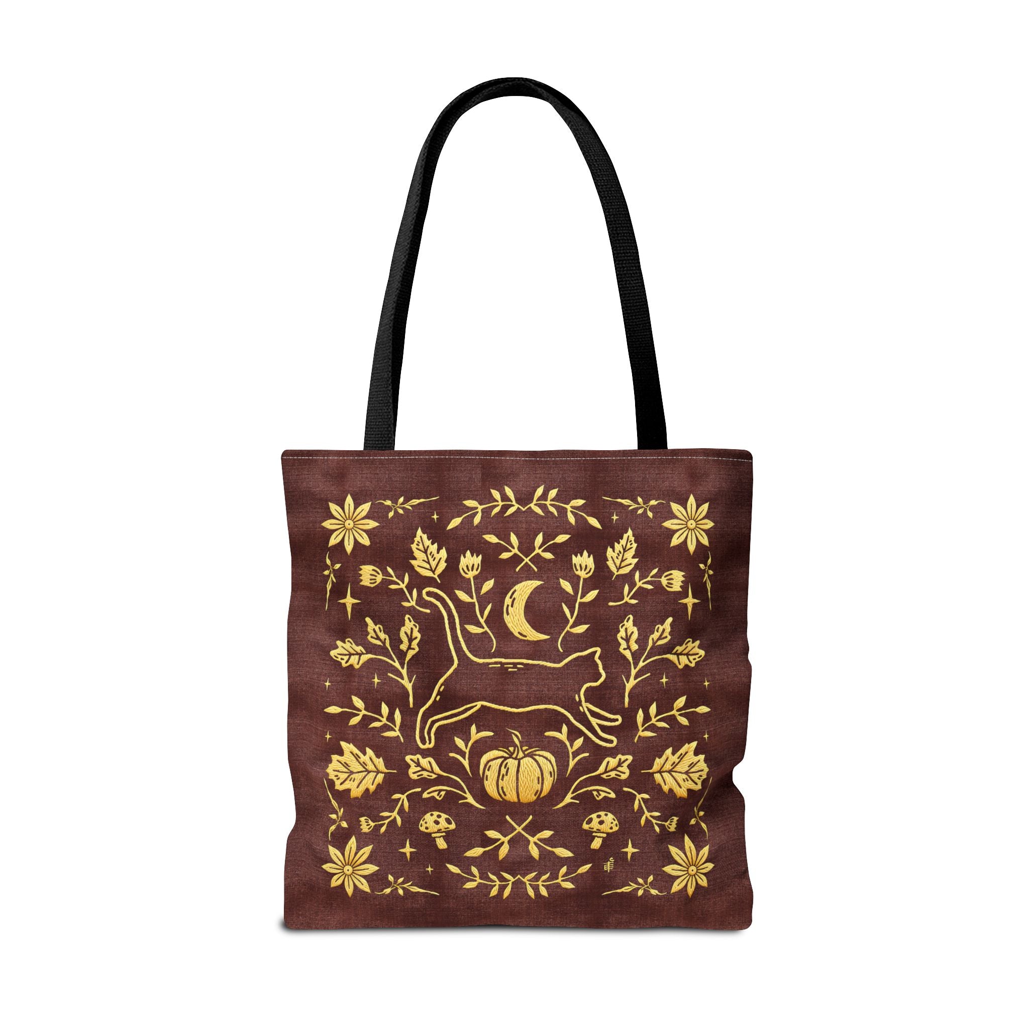 'Autumn Stroll' Auburn Orange Tote Bag