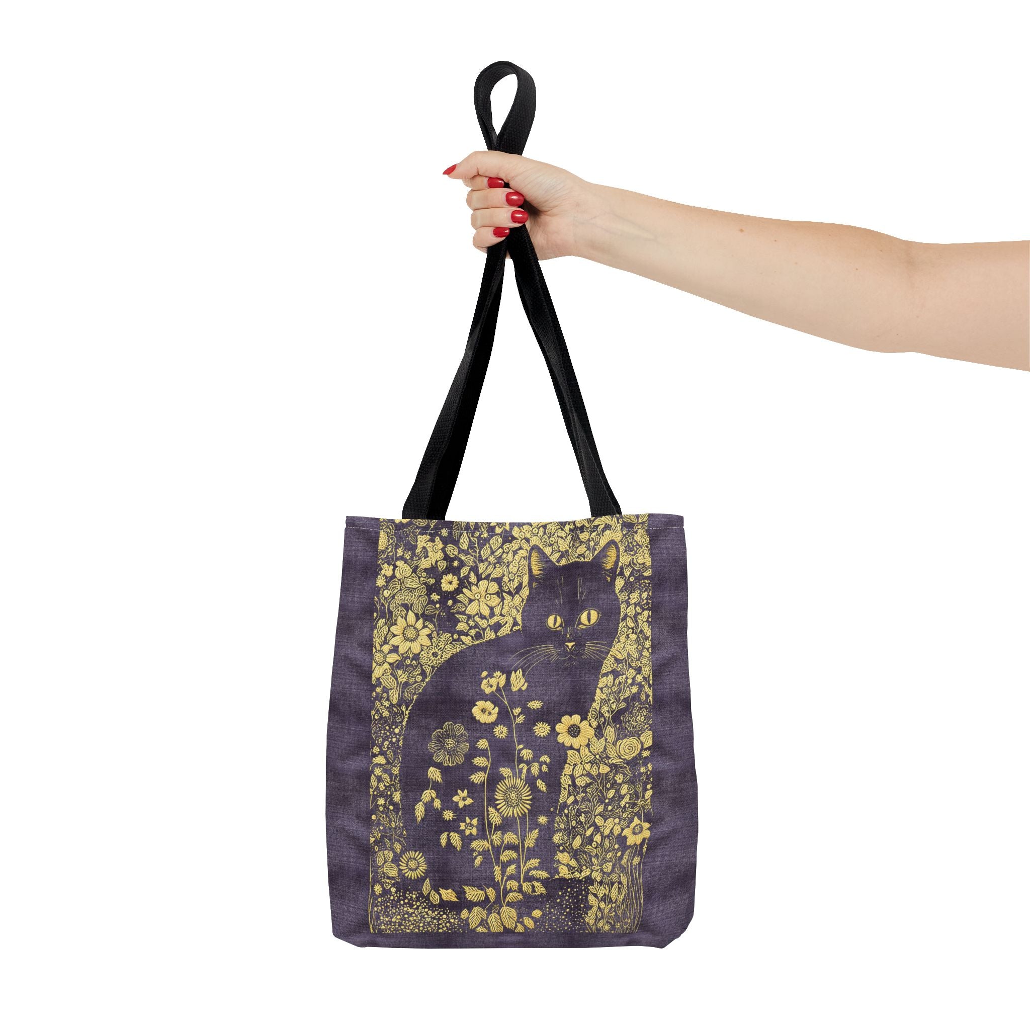 'Klimt Kat' Royal Purple Tote Bag