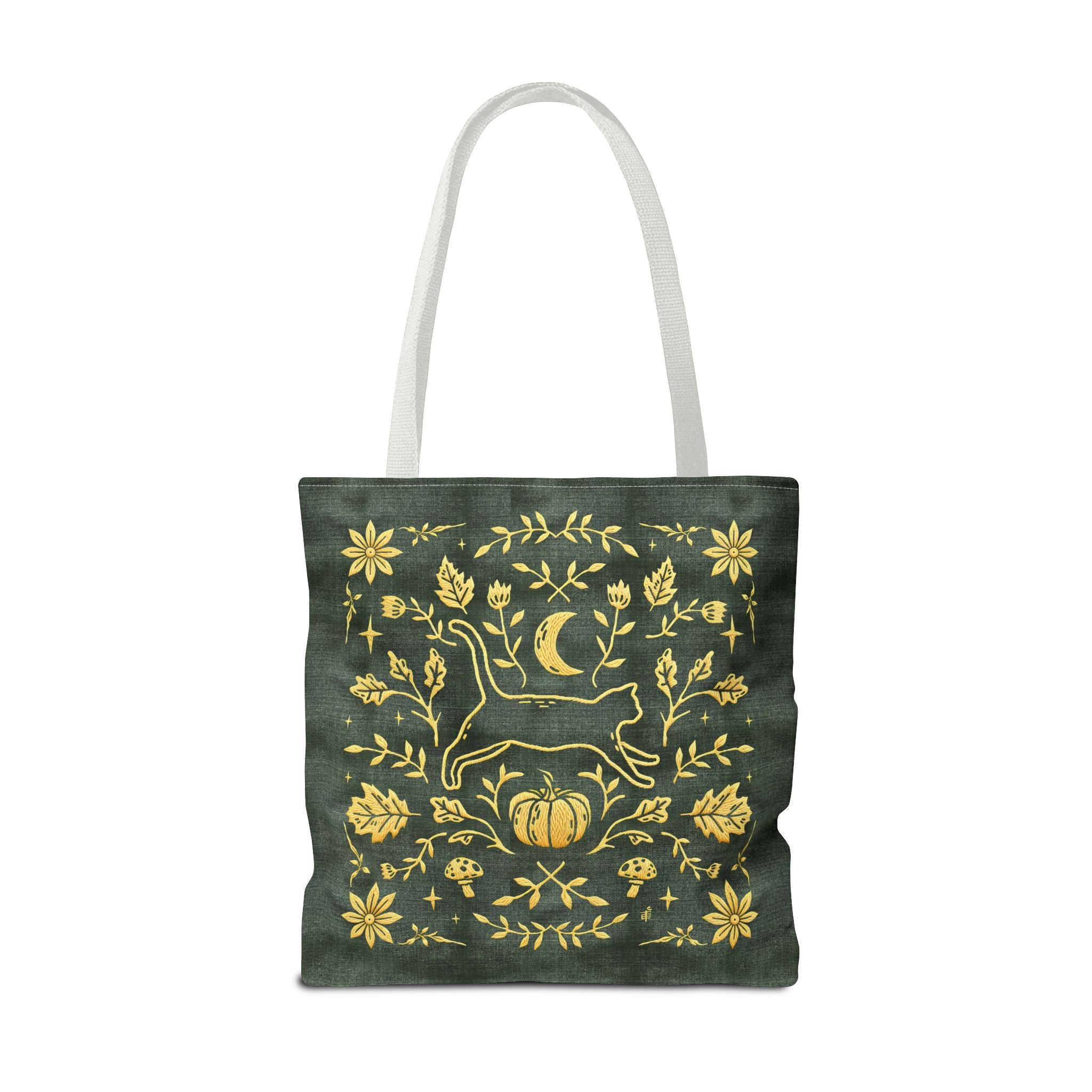 'Autumn Stroll' Legendary Green Tote Bag