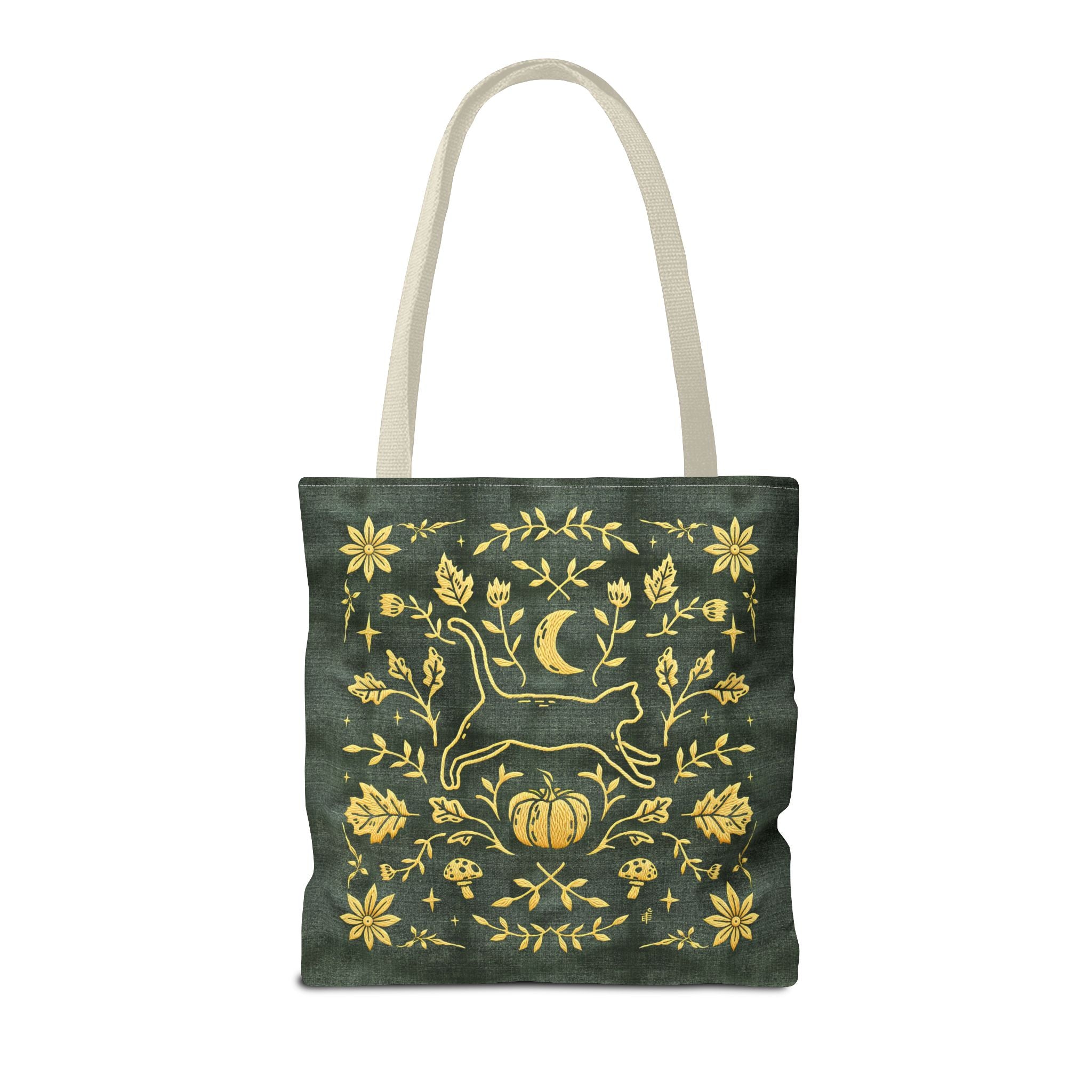 'Autumn Stroll' Legendary Green Tote Bag