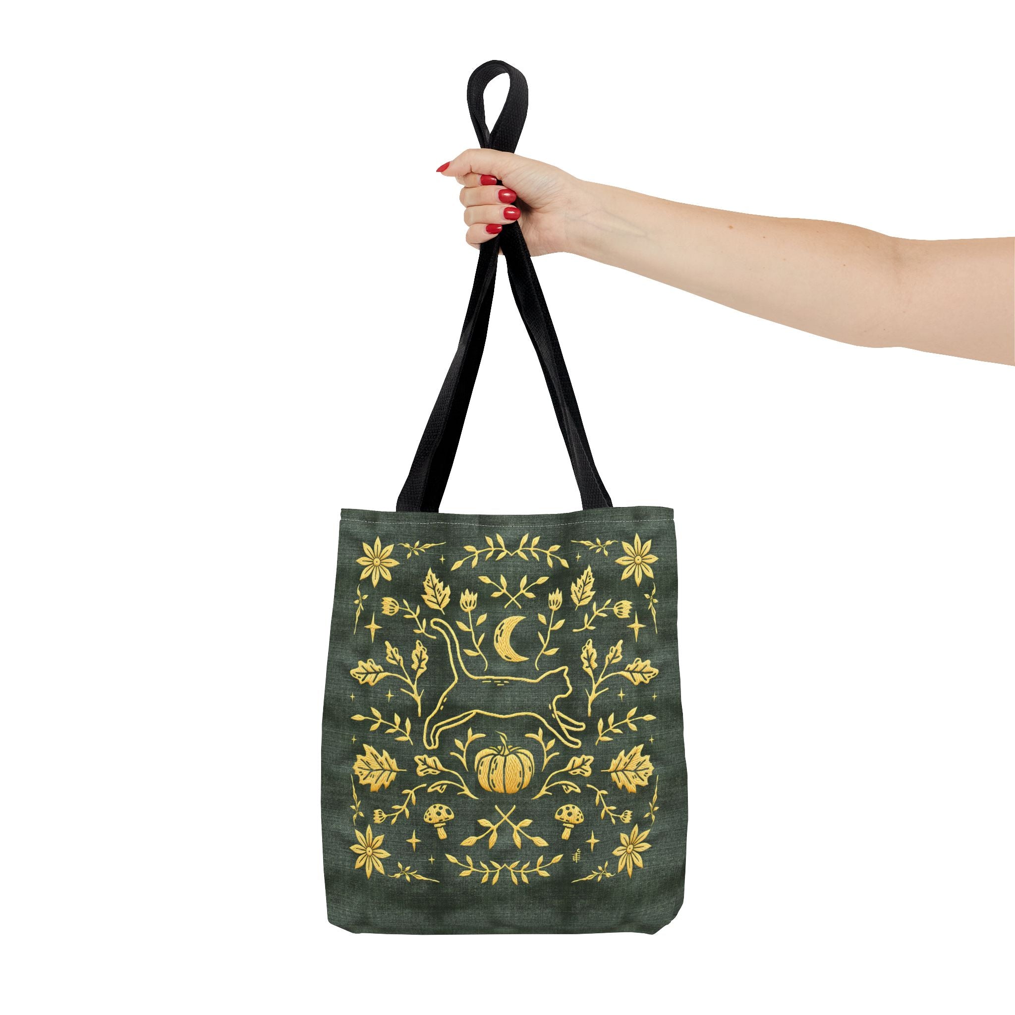 'Autumn Stroll' Legendary Green Tote Bag