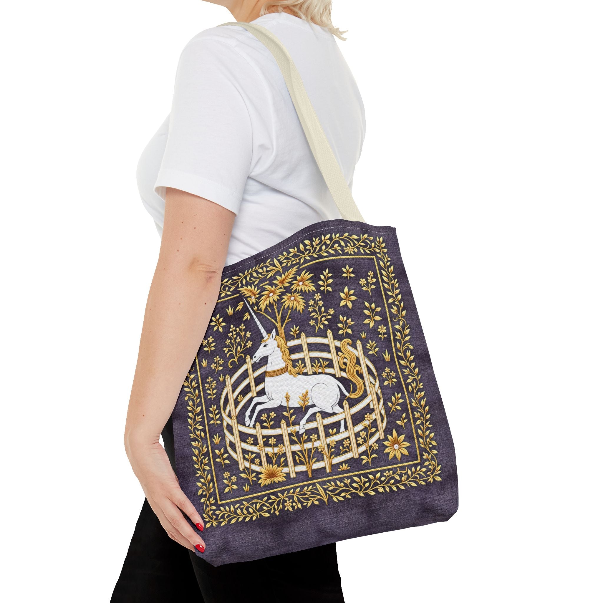 'Unicorn' Royal Purple Tote Bag