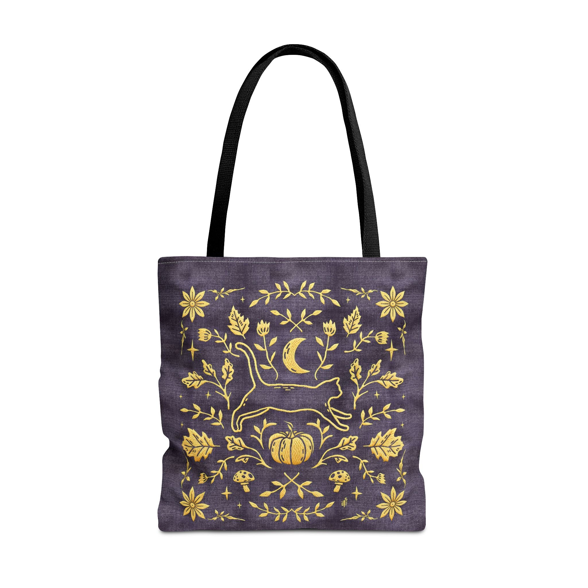 'Autumn Stroll' Royal Purple Tote Bag
