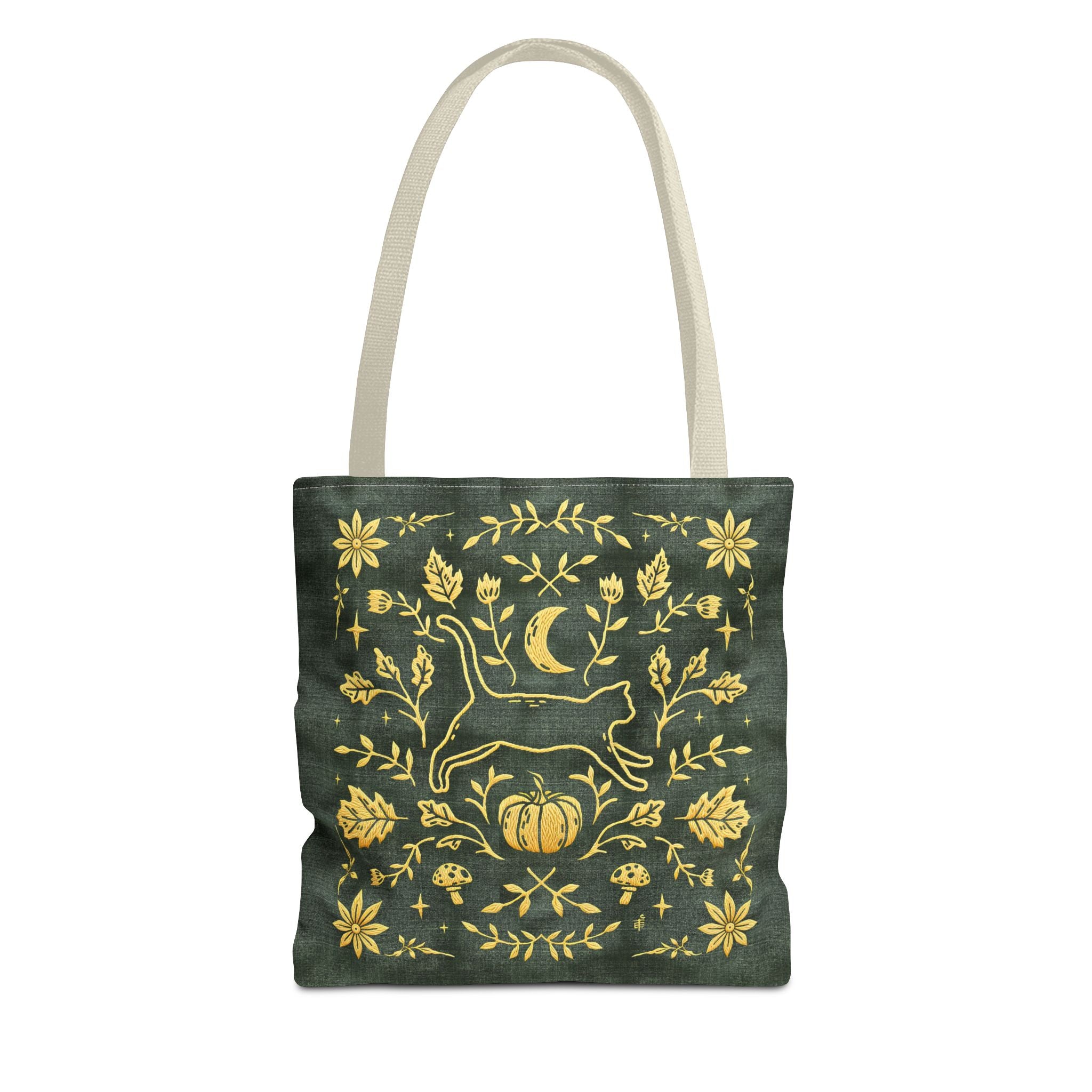 'Autumn Stroll' Legendary Green Tote Bag