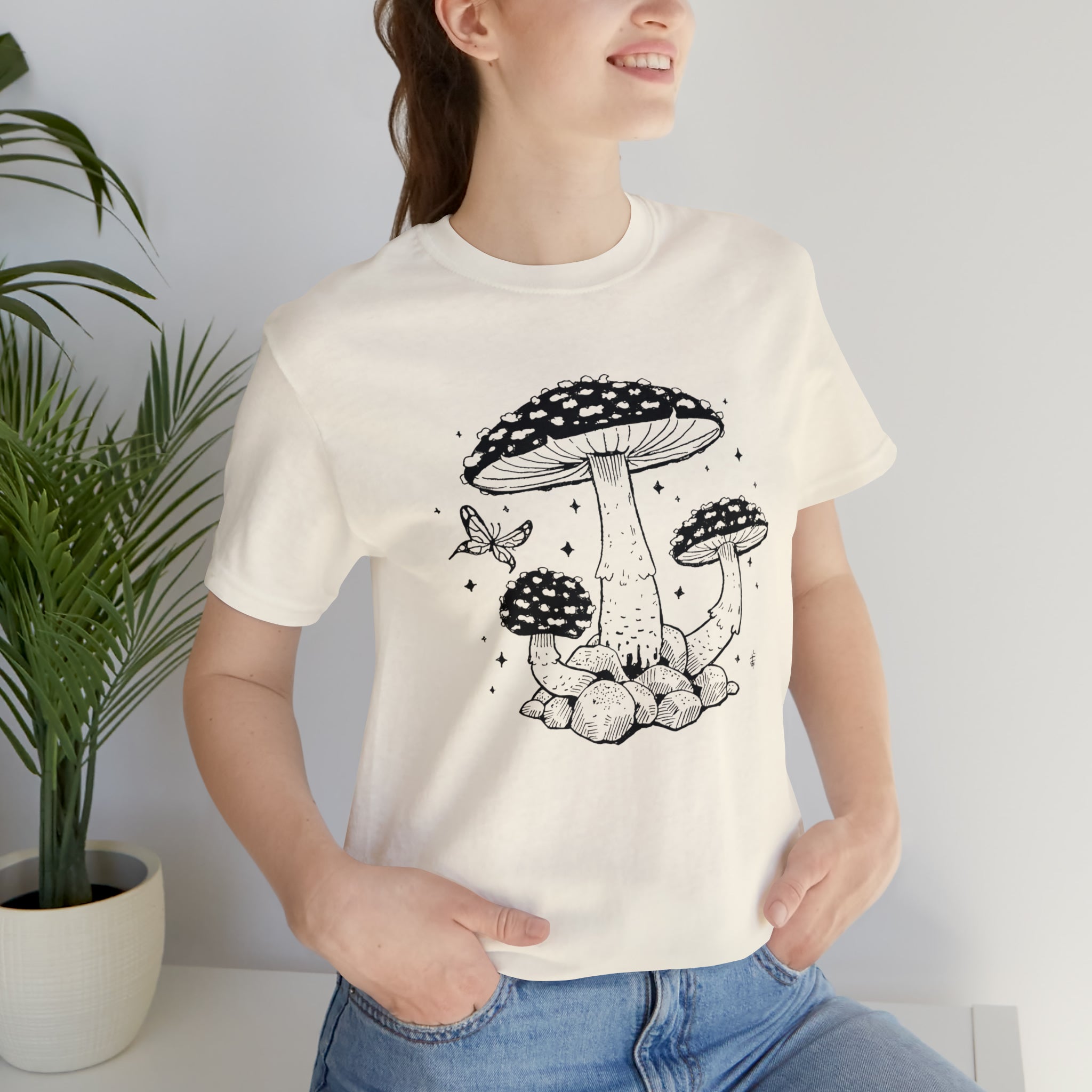 'Fae Mushroom'' Unisex Jersey Tee