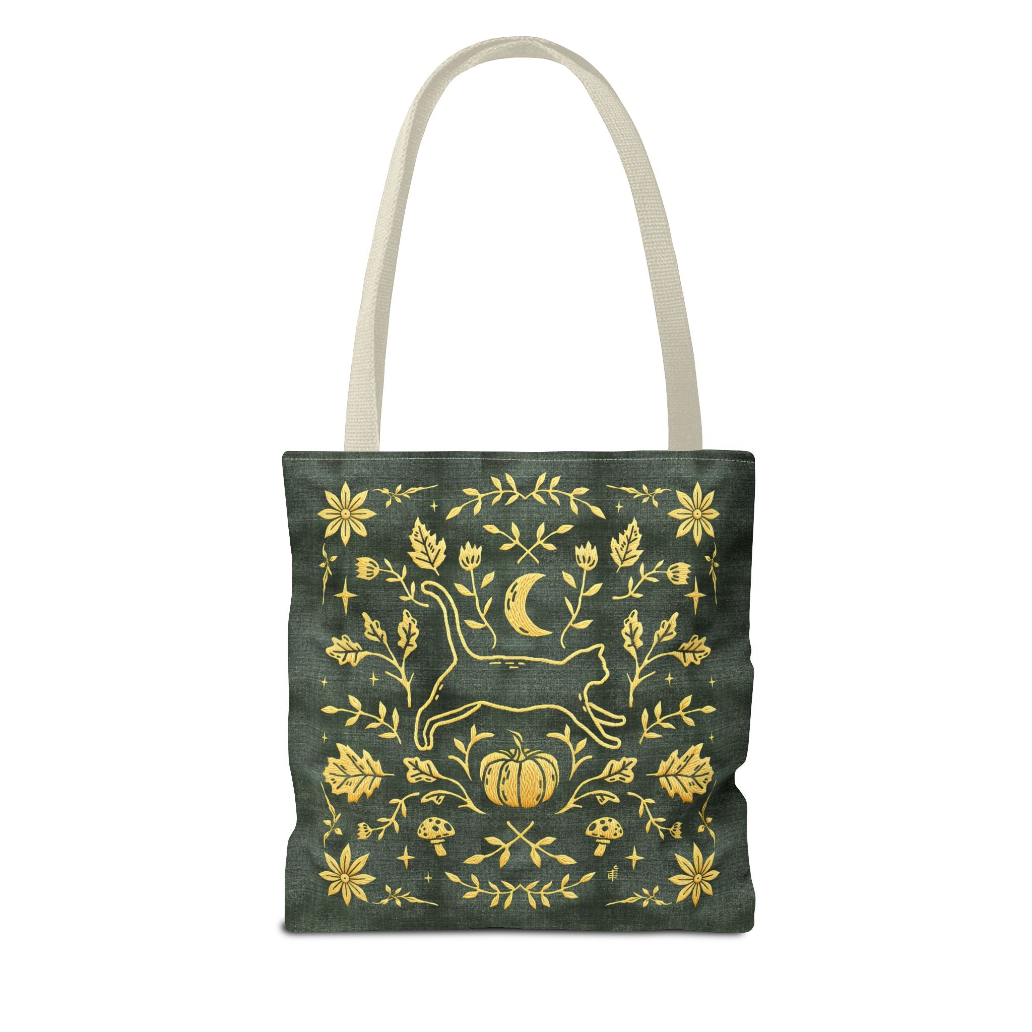 'Autumn Stroll' Legendary Green Tote Bag