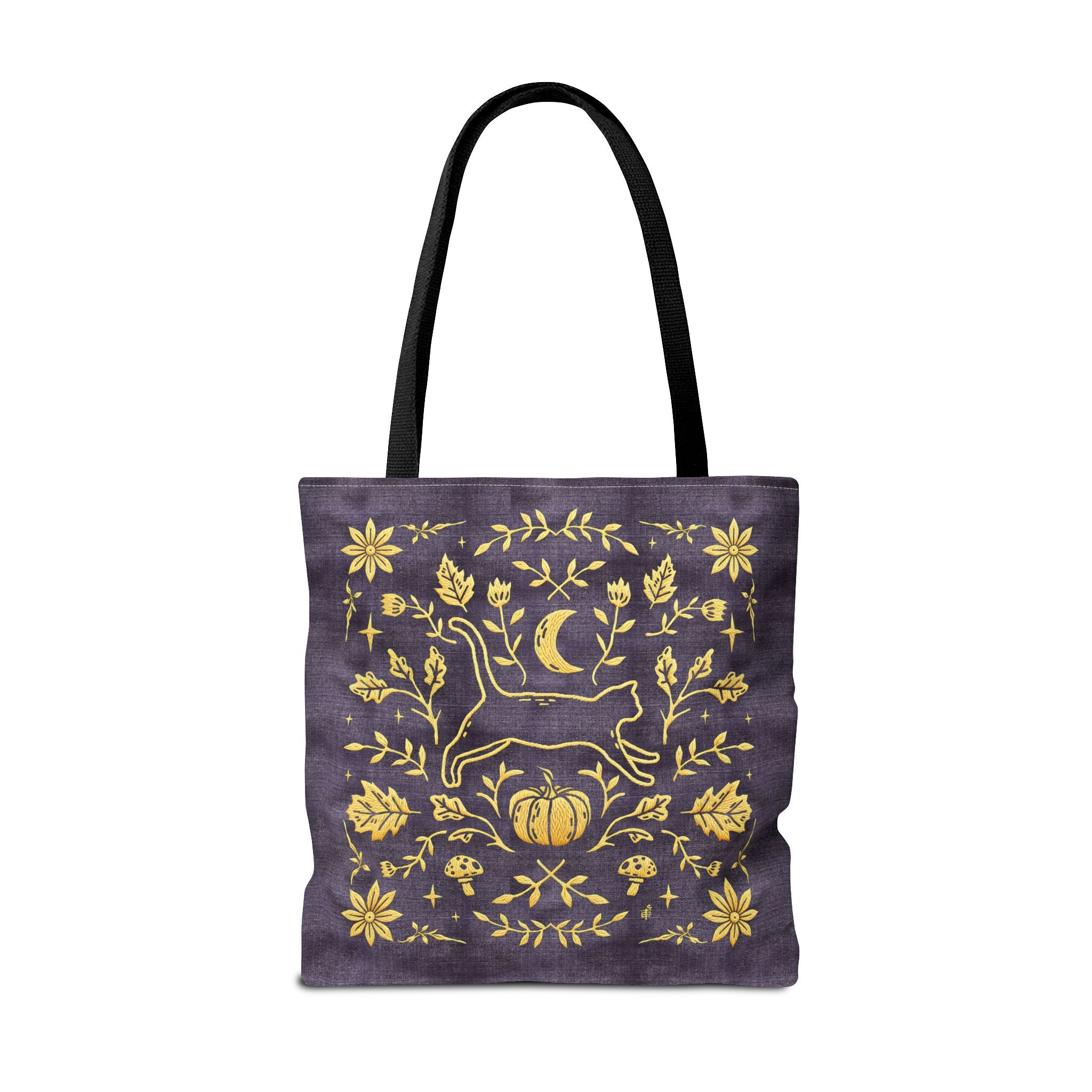 'Autumn Stroll' Royal Purple Tote Bag