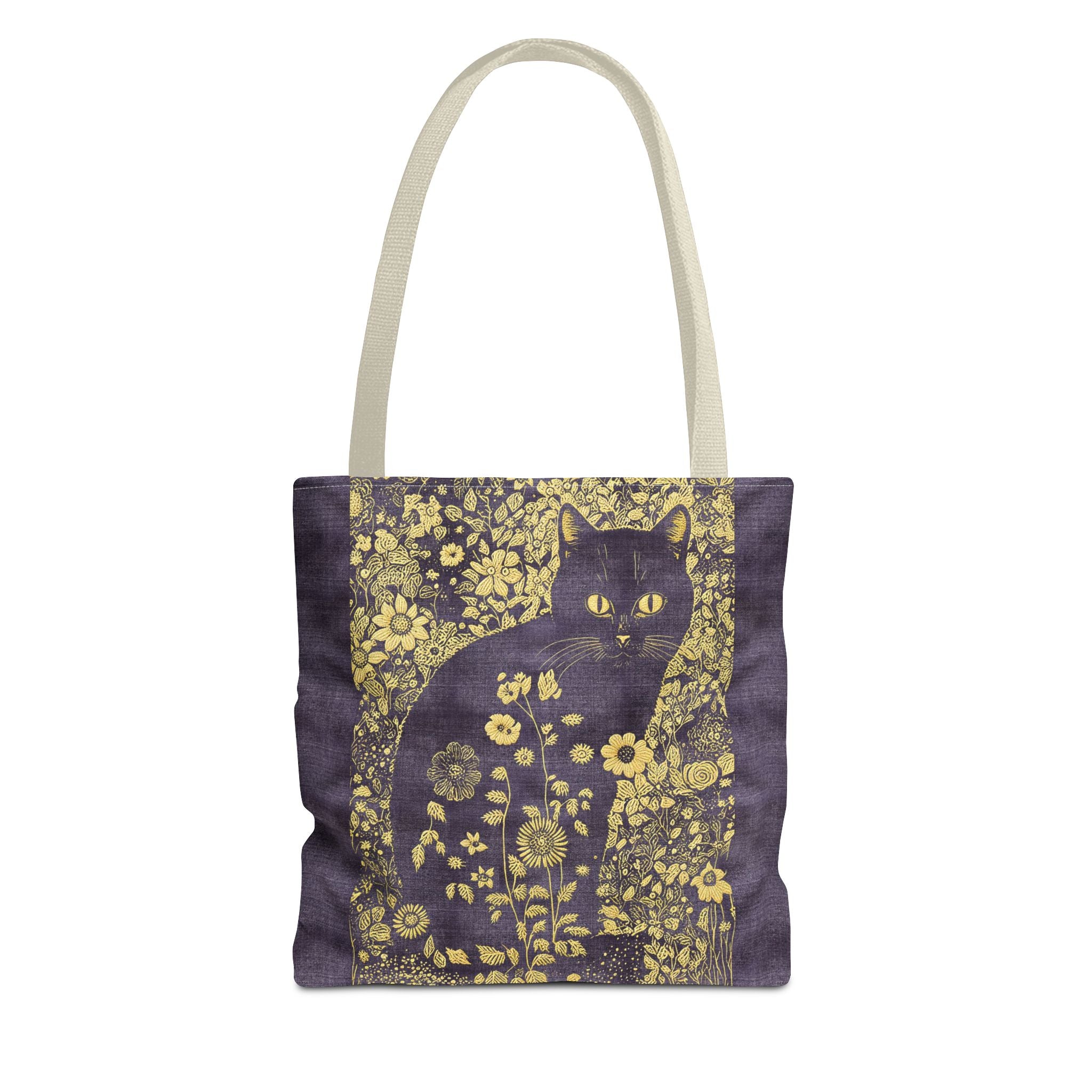 'Klimt Kat' Royal Purple Tote Bag