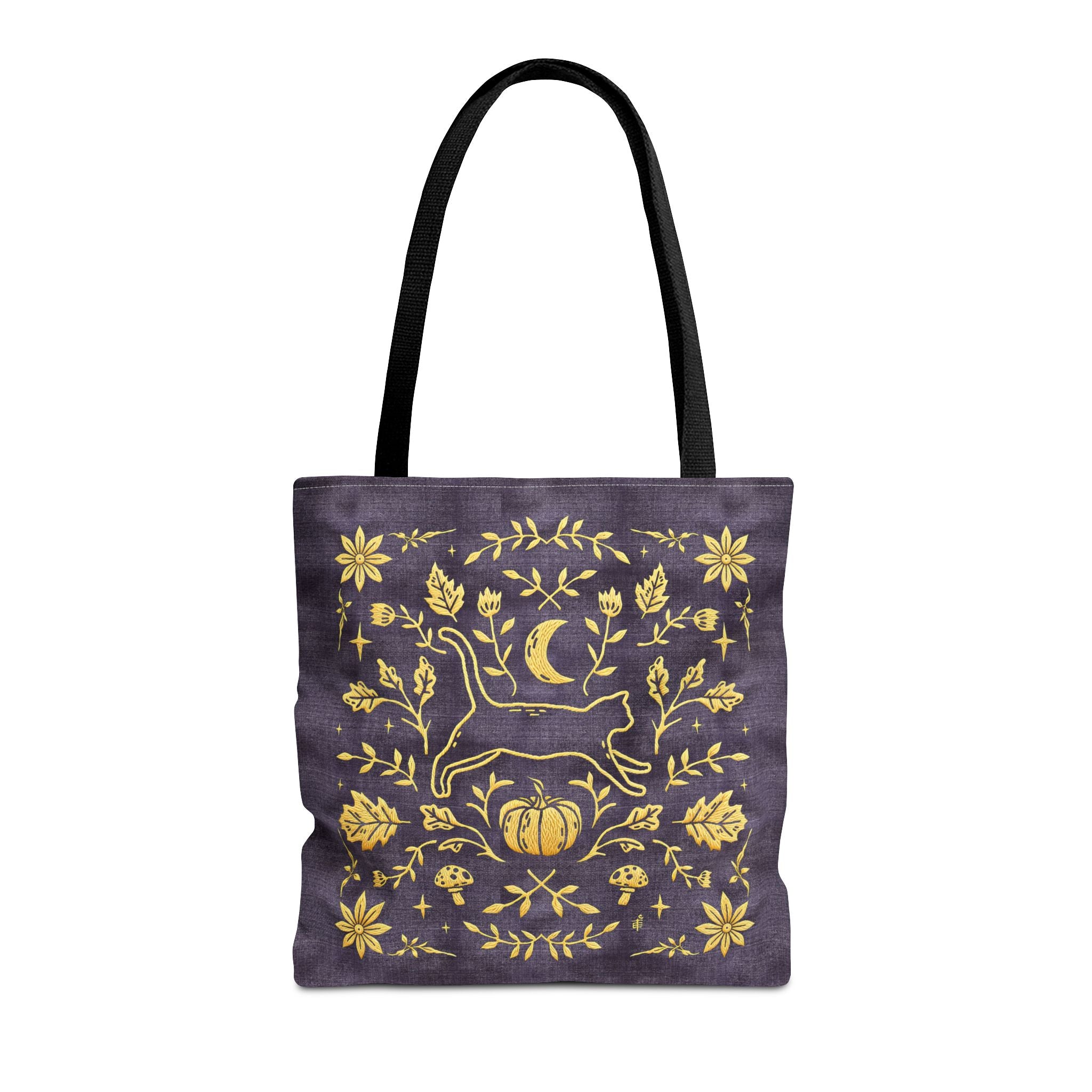 'Autumn Stroll' Royal Purple Tote Bag