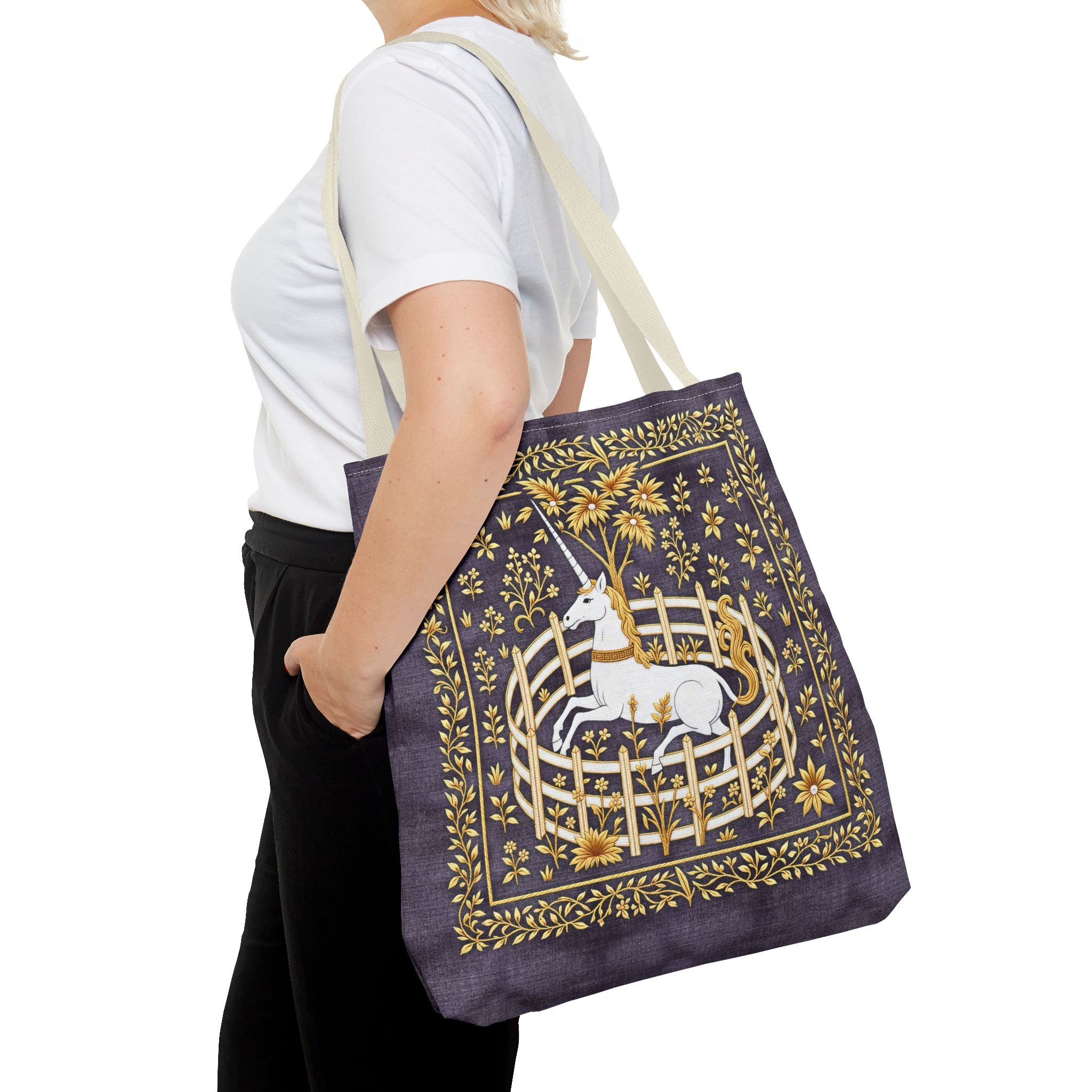 'Unicorn' Royal Purple Tote Bag