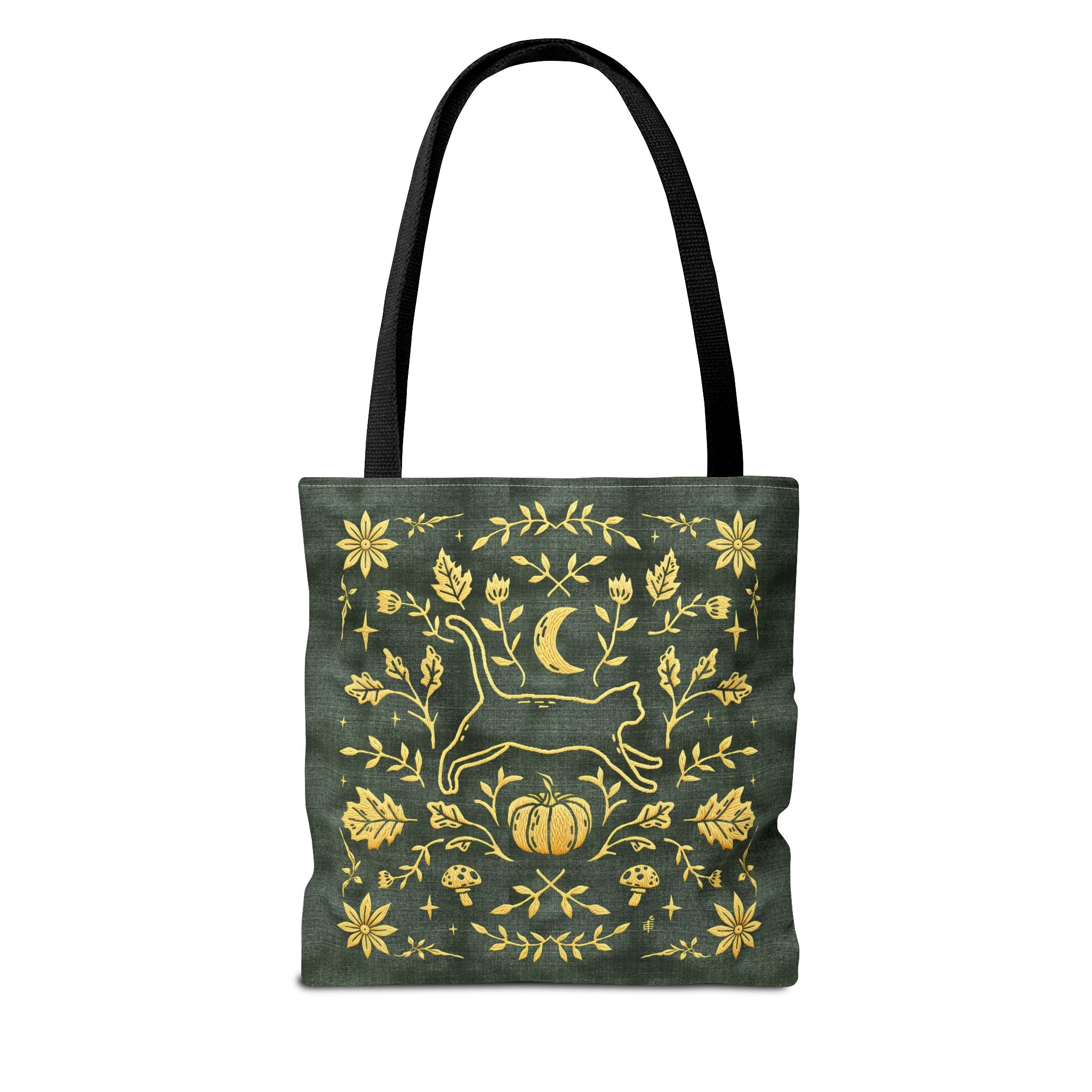 'Autumn Stroll' Legendary Green Tote Bag