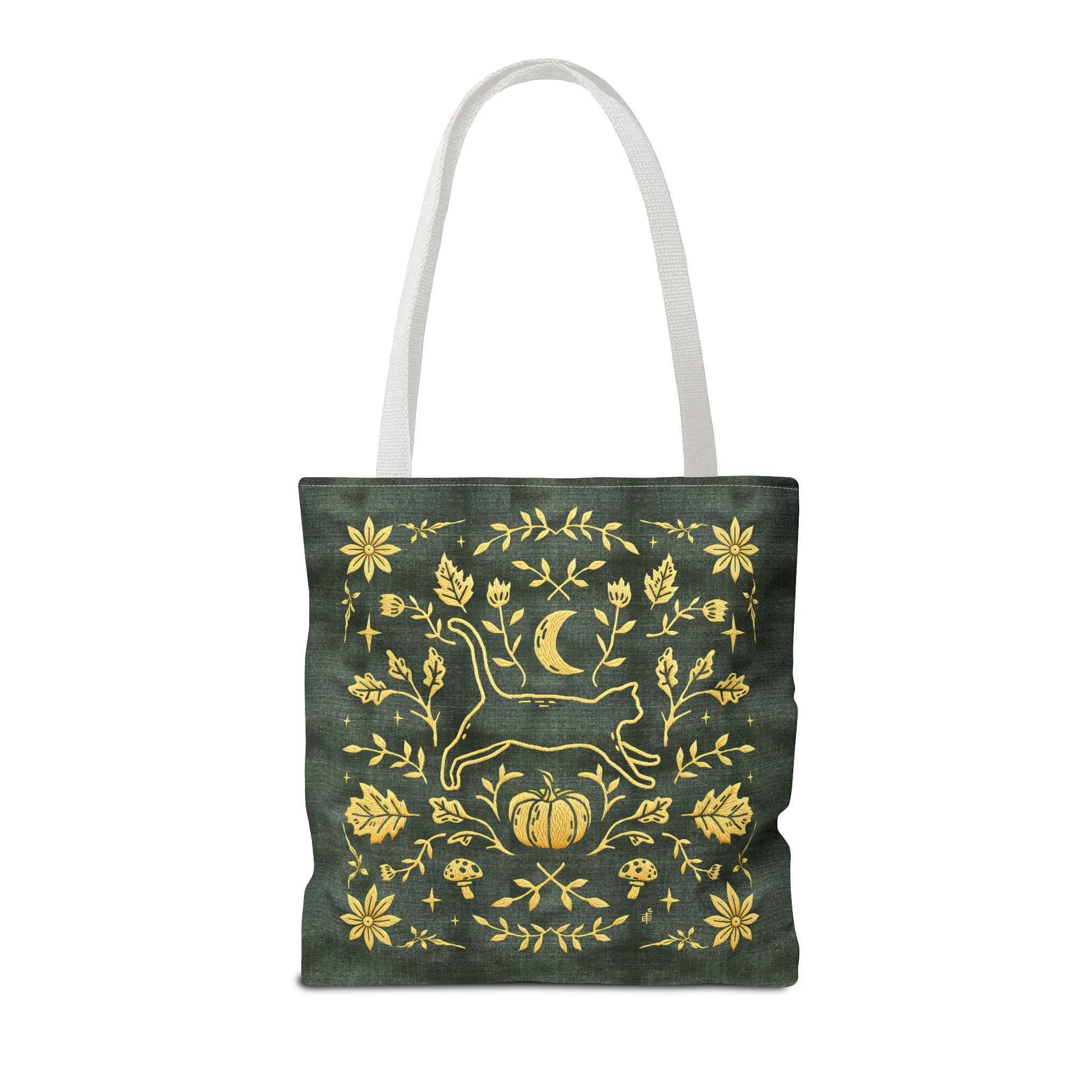 'Autumn Stroll' Legendary Green Tote Bag