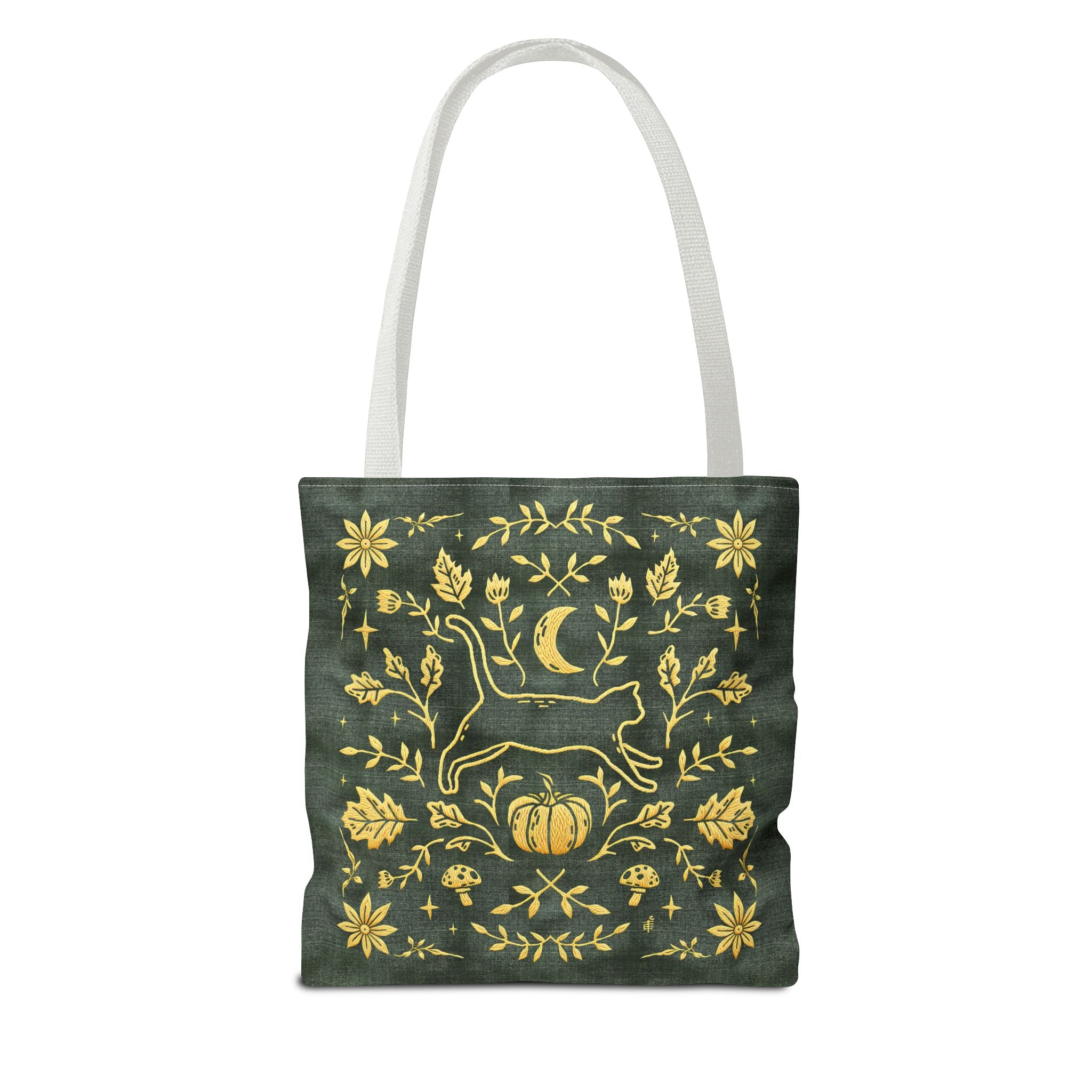 'Autumn Stroll' Legendary Green Tote Bag