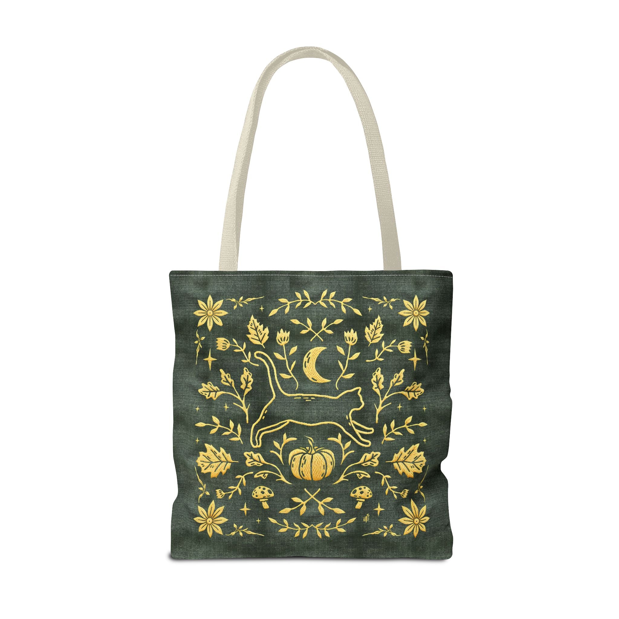'Autumn Stroll' Legendary Green Tote Bag