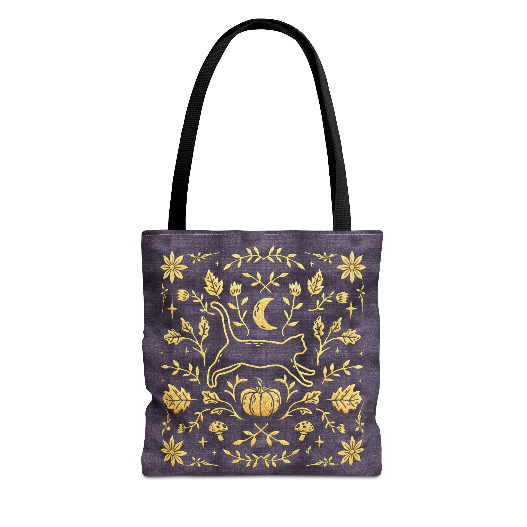 'Autumn Stroll' Royal Purple Tote Bag