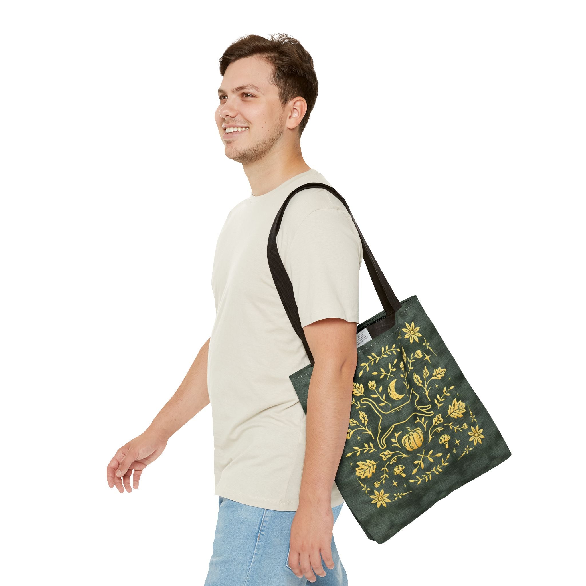 'Autumn Stroll' Legendary Green Tote Bag