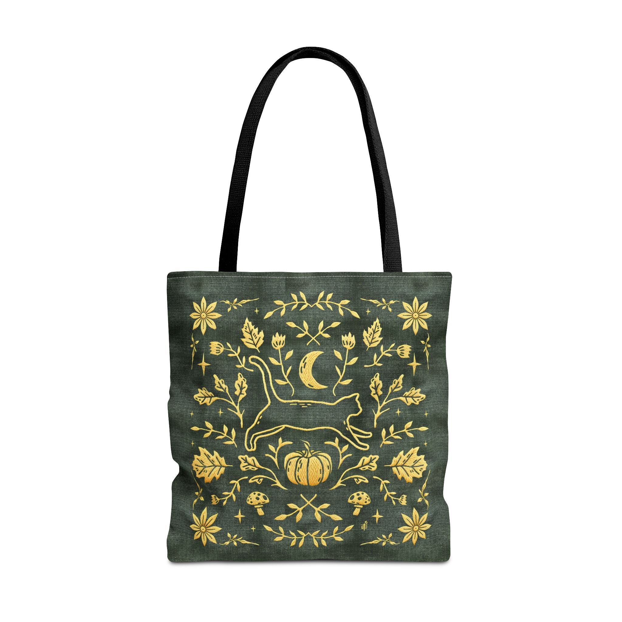 'Autumn Stroll' Legendary Green Tote Bag