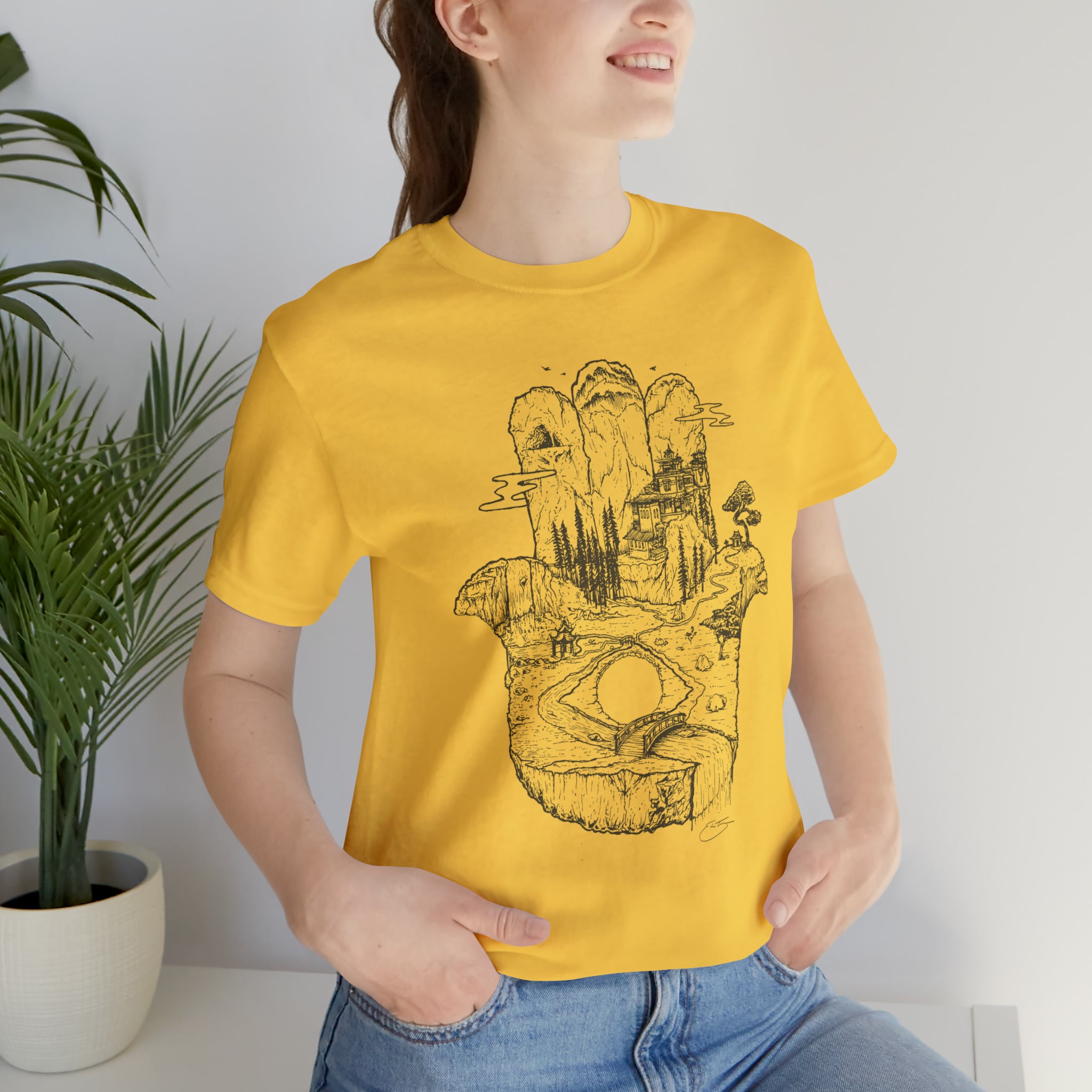 'Hamsa in Nature' Unisex Jersey Tee