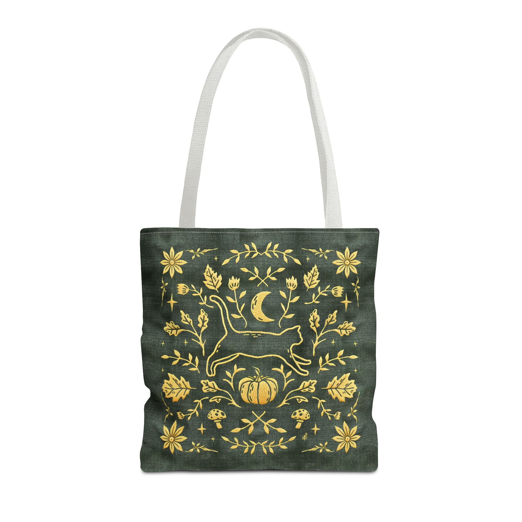 'Autumn Stroll' Legendary Green Tote Bag