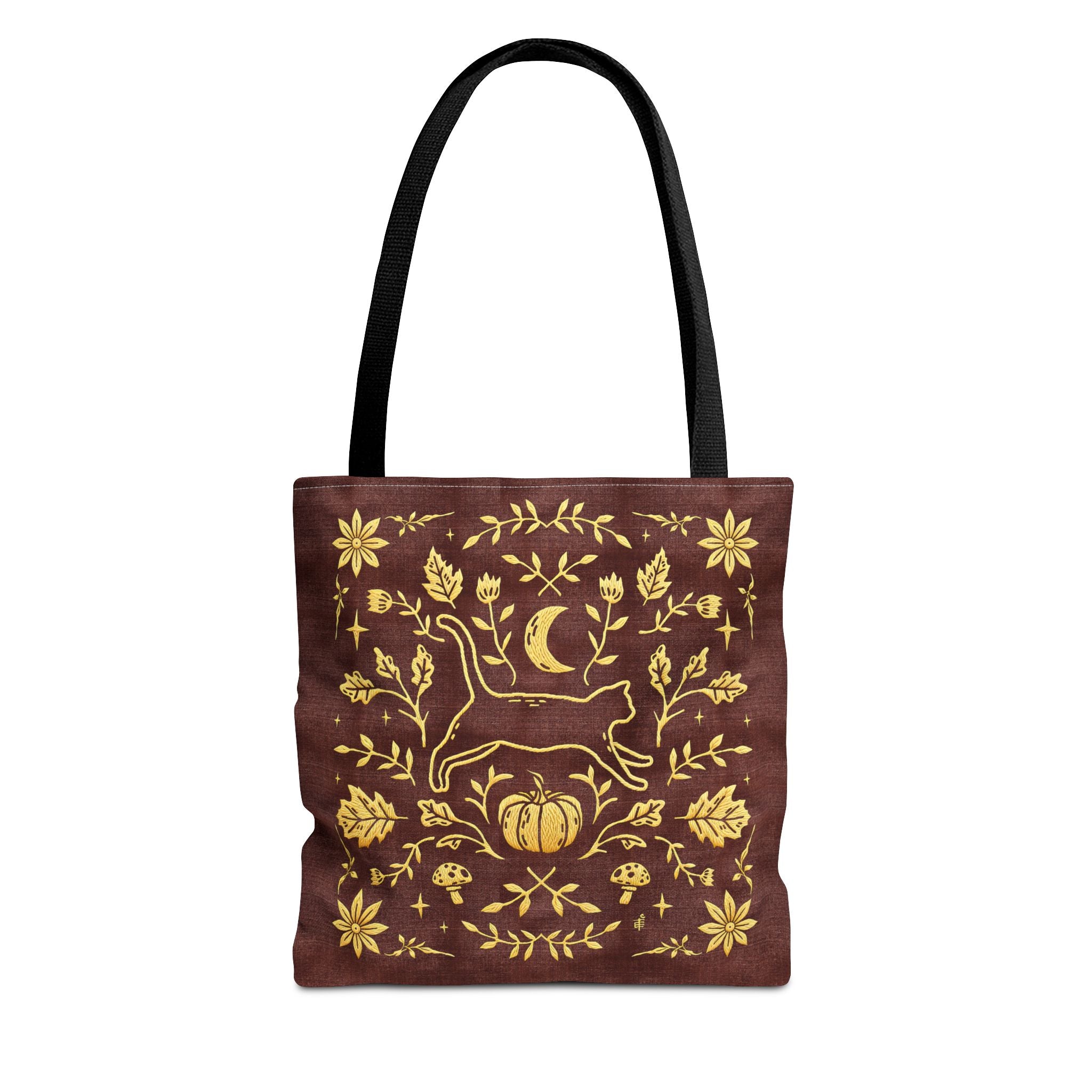 'Autumn Stroll' Auburn Orange Tote Bag
