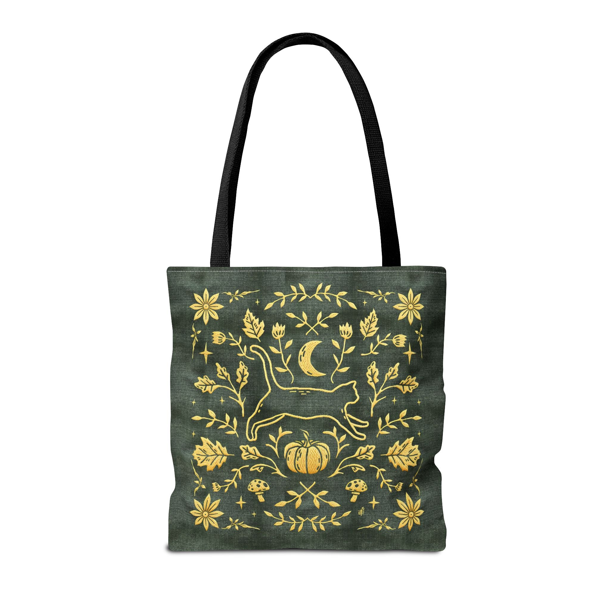 'Autumn Stroll' Legendary Green Tote Bag