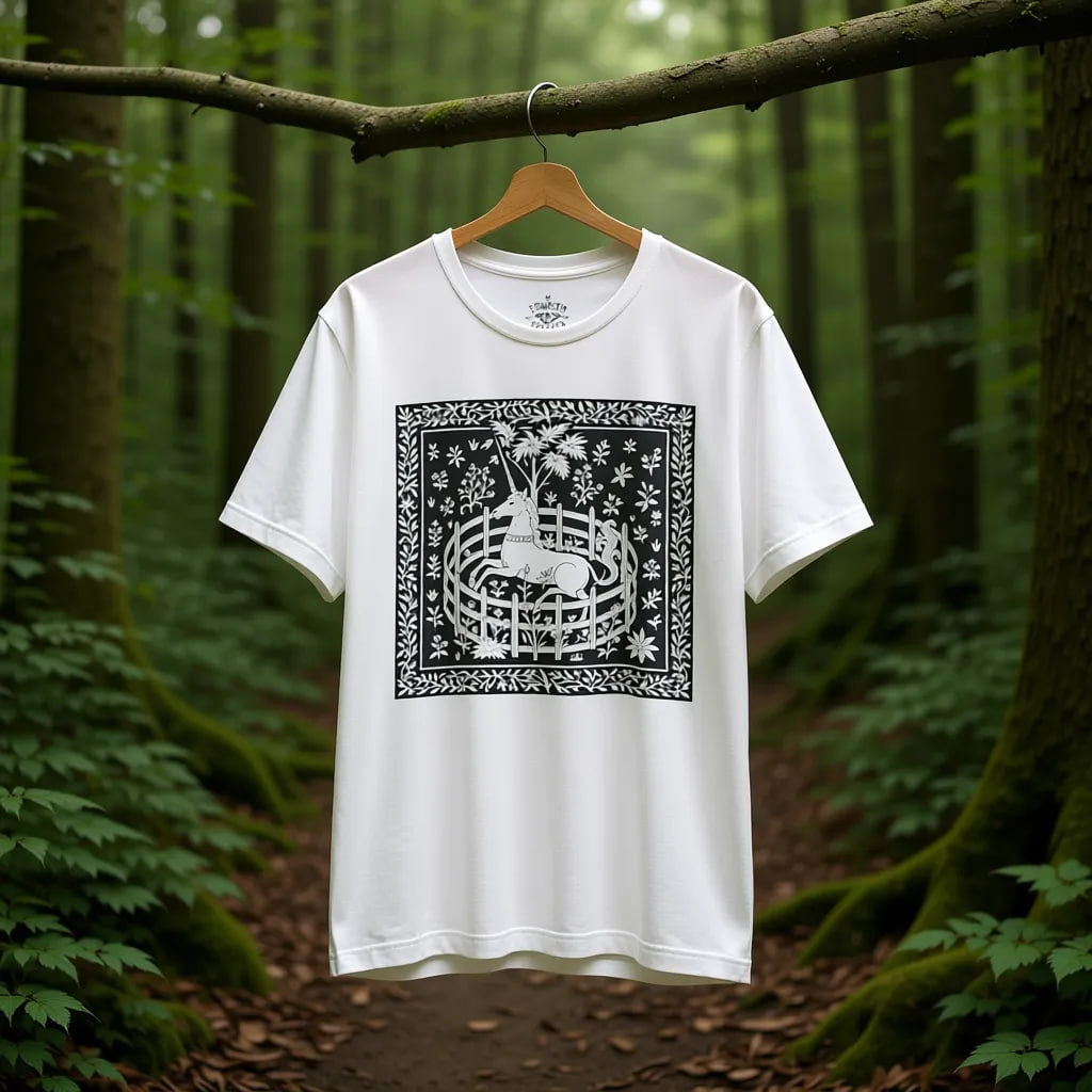 'Unicorn In Captivity' Unisex Jersey Tee