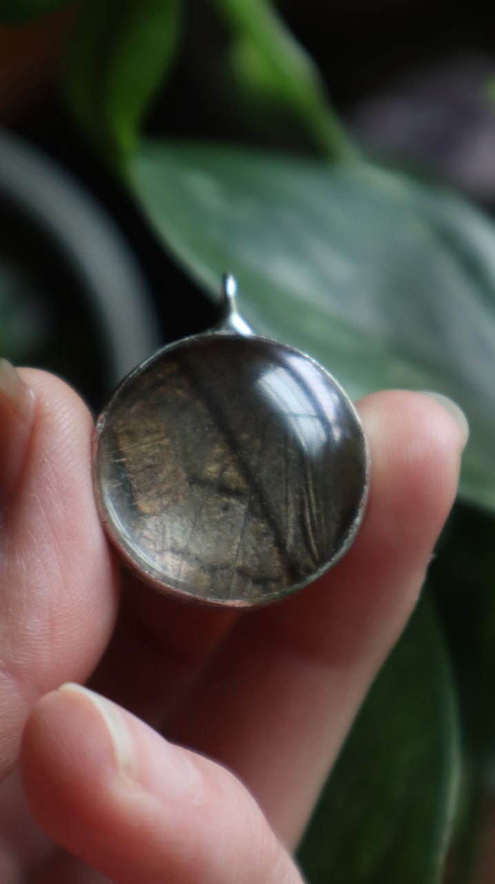 Forget-Me-Nots & Butterfly Wing Necklace