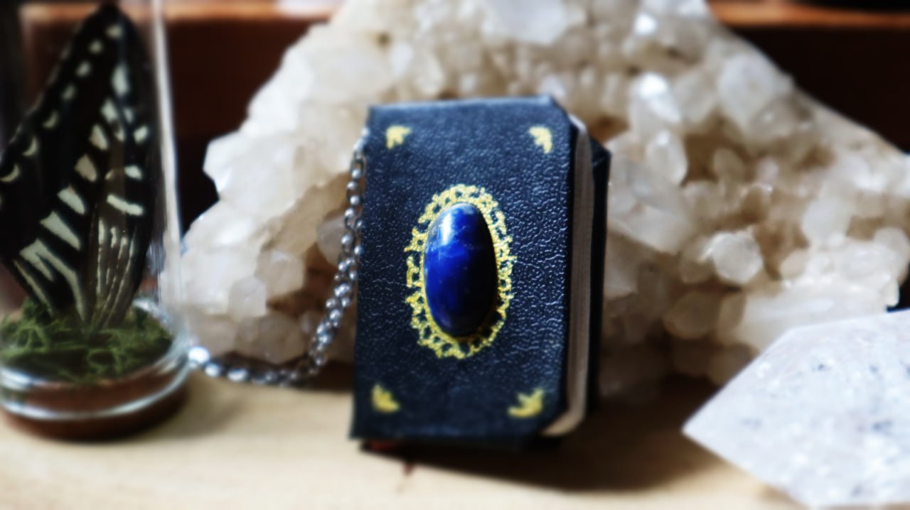 Miniature Book Necklace