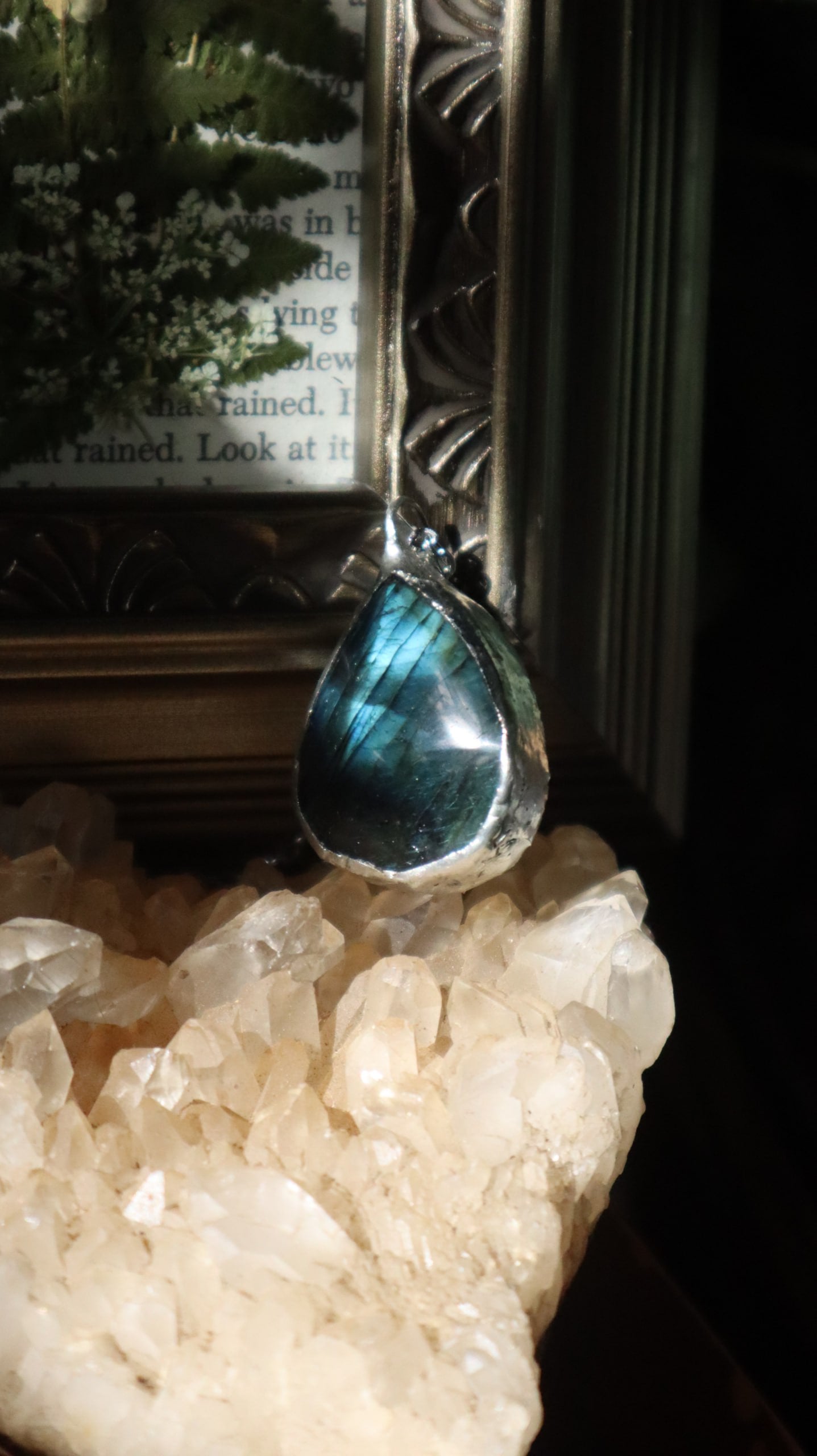 Labradorite Crystal Teardrop
